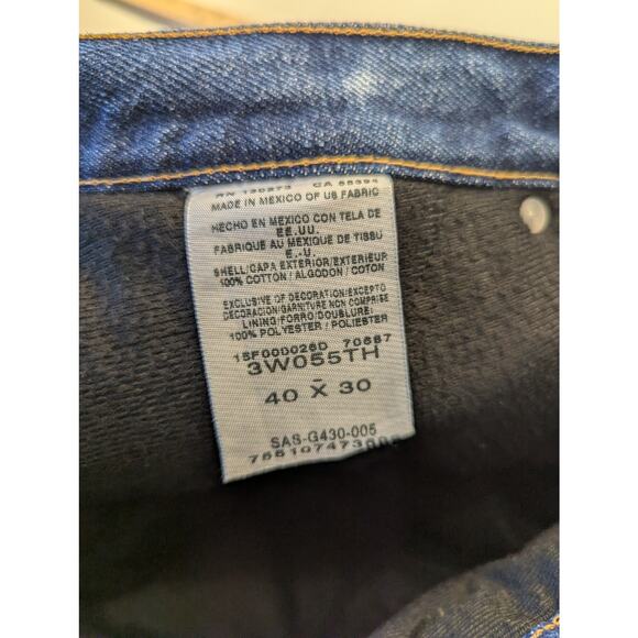 Wrangler Riggs Jeans Mens 36x30 BLUE Outdoors FLEECE LINED Work Wear DENIM PANTS - Picture 3 of 4